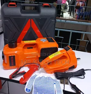 12V Electric Car Jack Air Compressor – Portable Vehicle Repair Kit