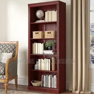 Shelving Unit; Modern Wooden Display and Storage Shelving Unit