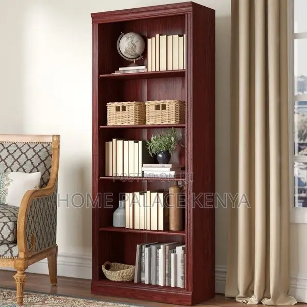 Shelving Unit; Modern Wooden Display and Storage Shelving Unit