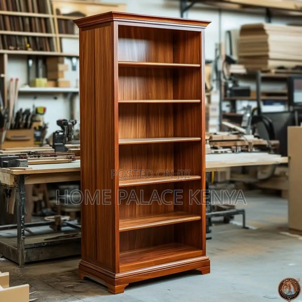 Shelving Unit; Modern Wooden Display and Storage Shelving Unit