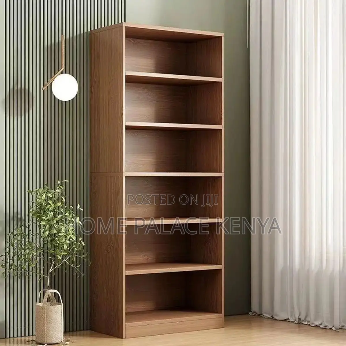 Shelving Unit; Modern Wooden Display and Storage Shelving Unit