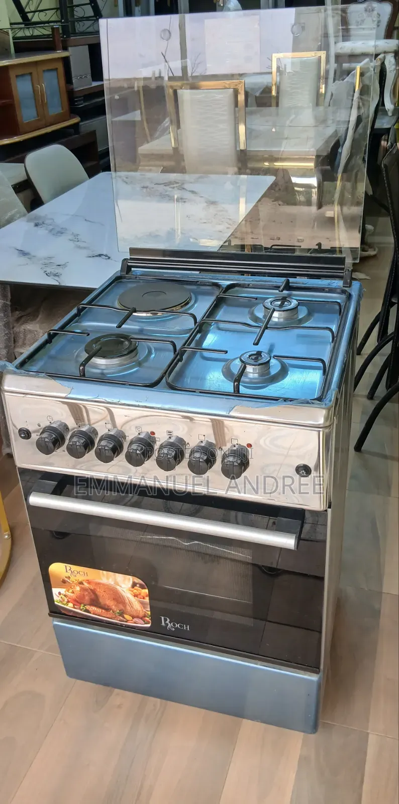 New Roch Cooker 60 by 60 Electric and Gas
With Auto Ignition, 3+1.
