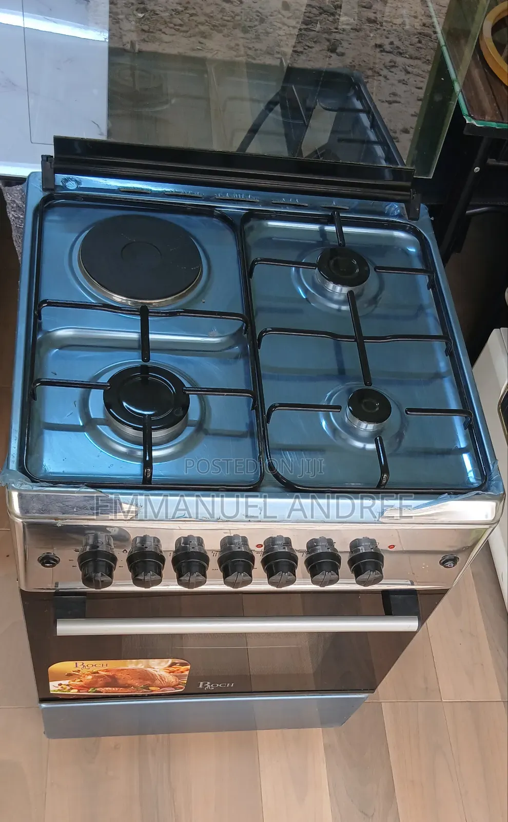 New Roch Cooker 60 by 60 Electric and Gas
With Auto Ignition, 3+1.