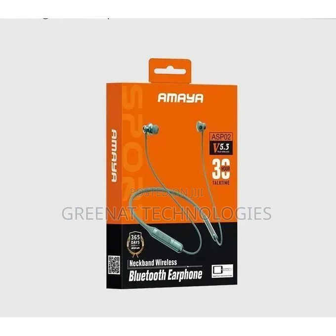 Amaya ASP02 Neckband Wireless Bluetooth Earphone Kenya