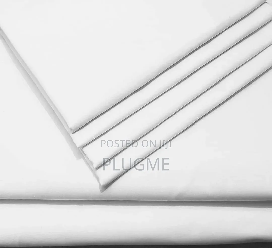 100%Cotton White Plain Flat Bedsheets