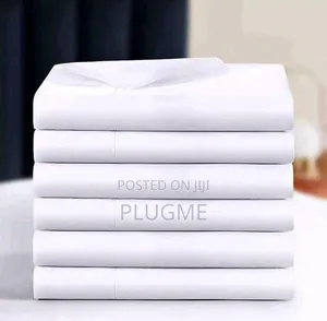 100%Cotton White Plain Flat Bedsheets
