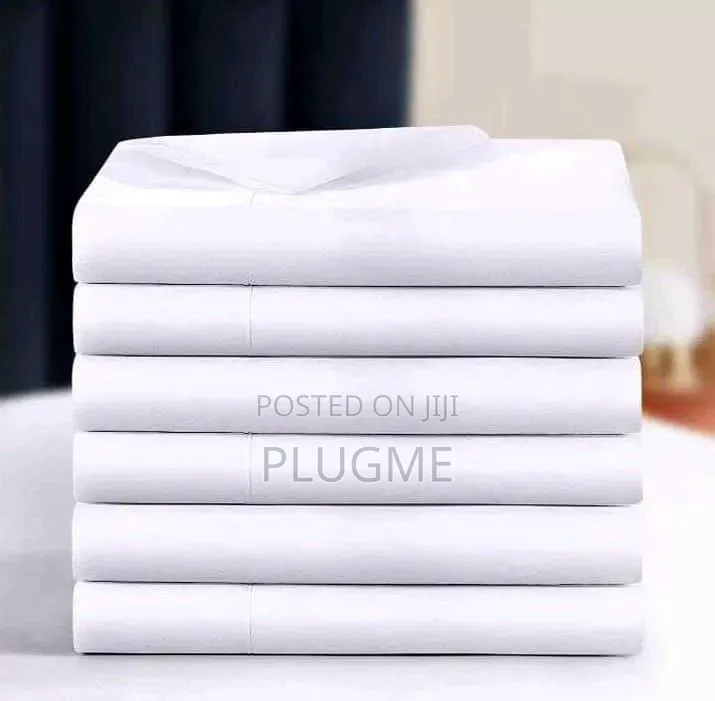 100%Cotton White Plain Flat Bedsheets