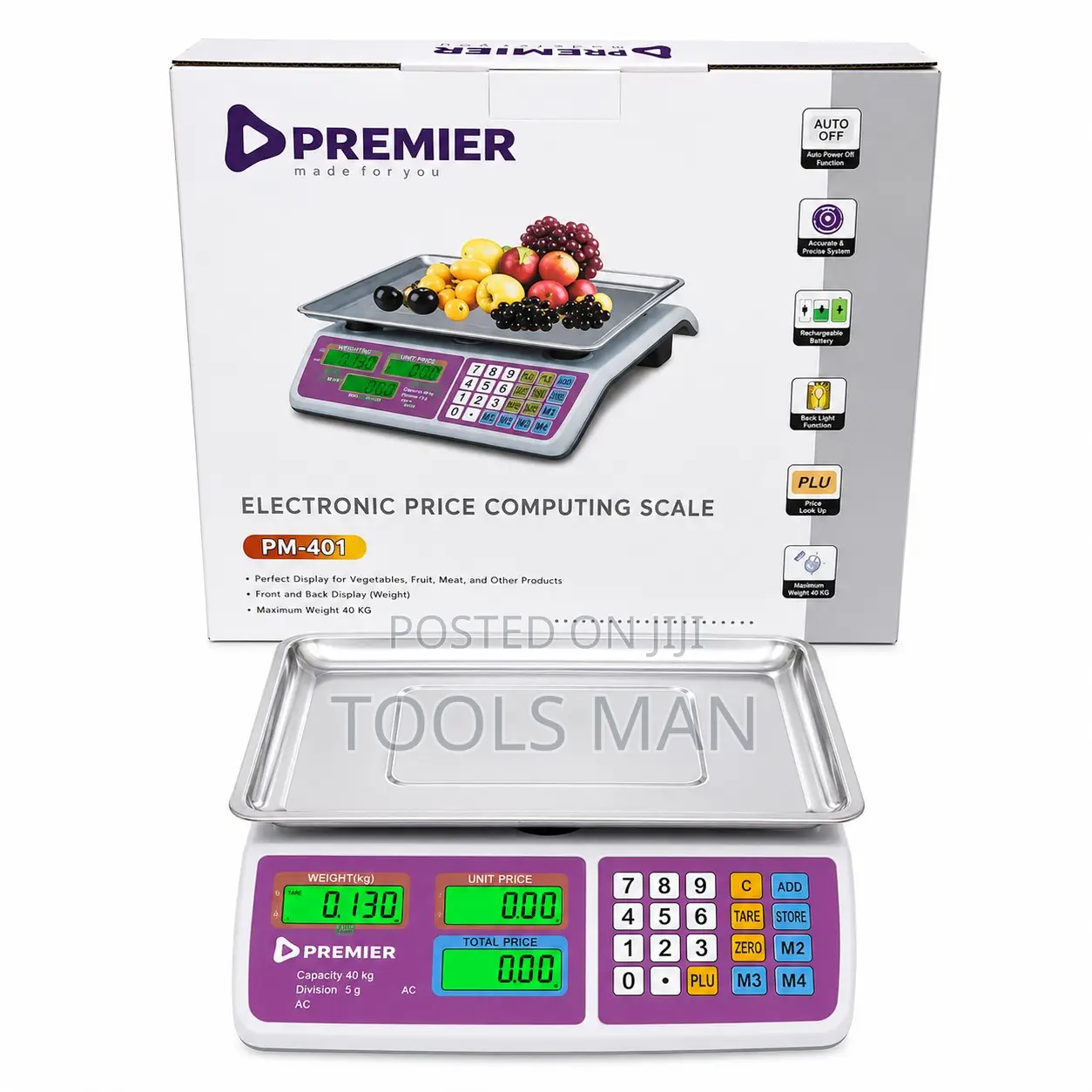 Digital Price Computing Scale 40kg Premier PM-401