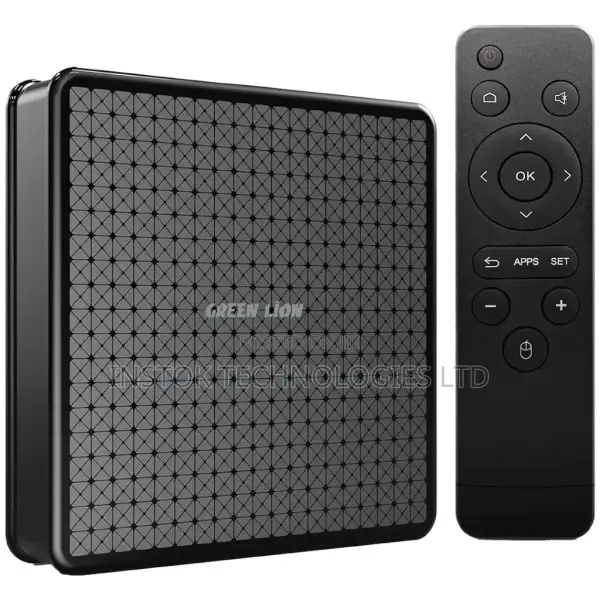 Green Lion Android TV Box With Remote Control