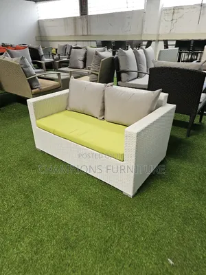 White 3-Seater Outdoor All Weather Rattan Seat