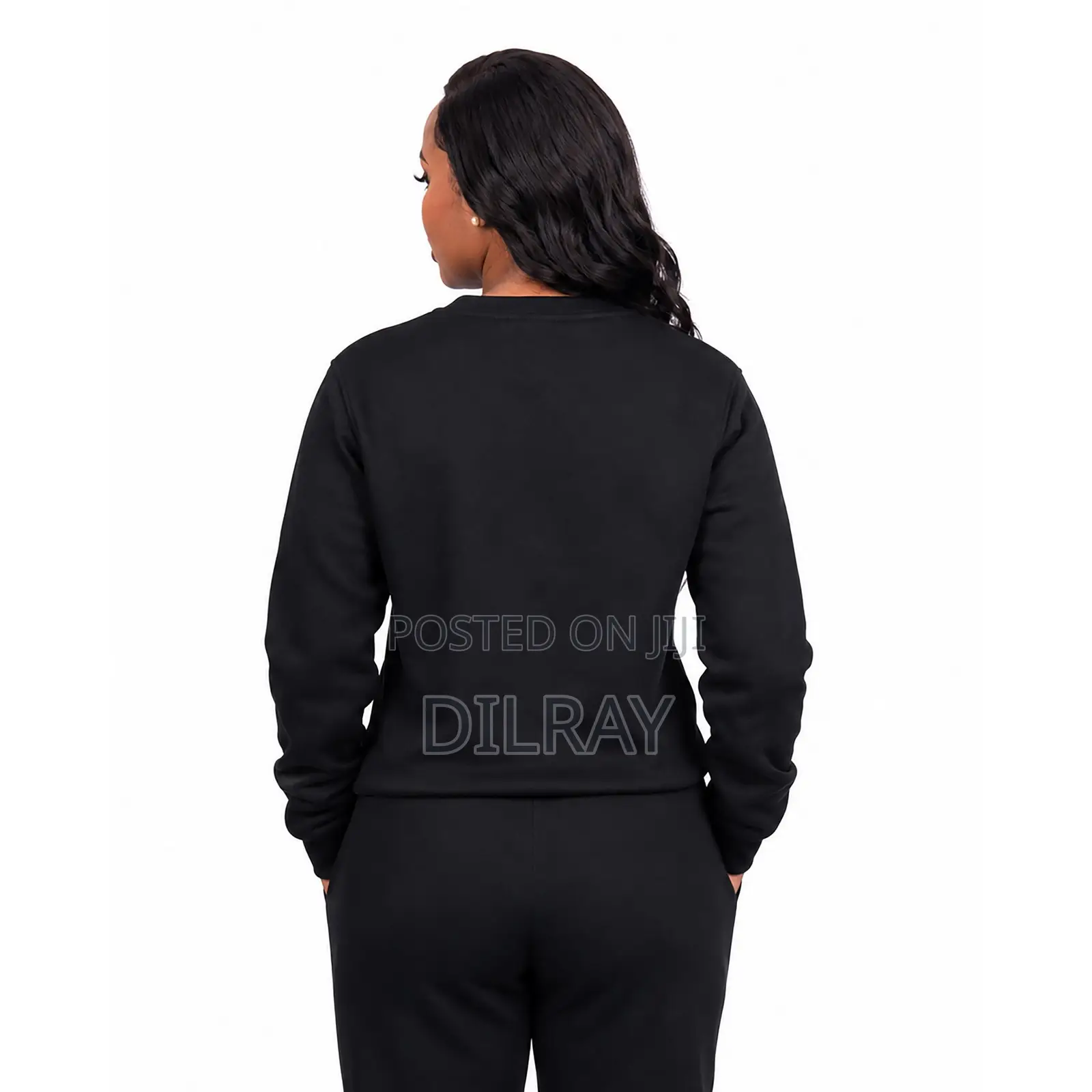 Black Striped Sweatshirt