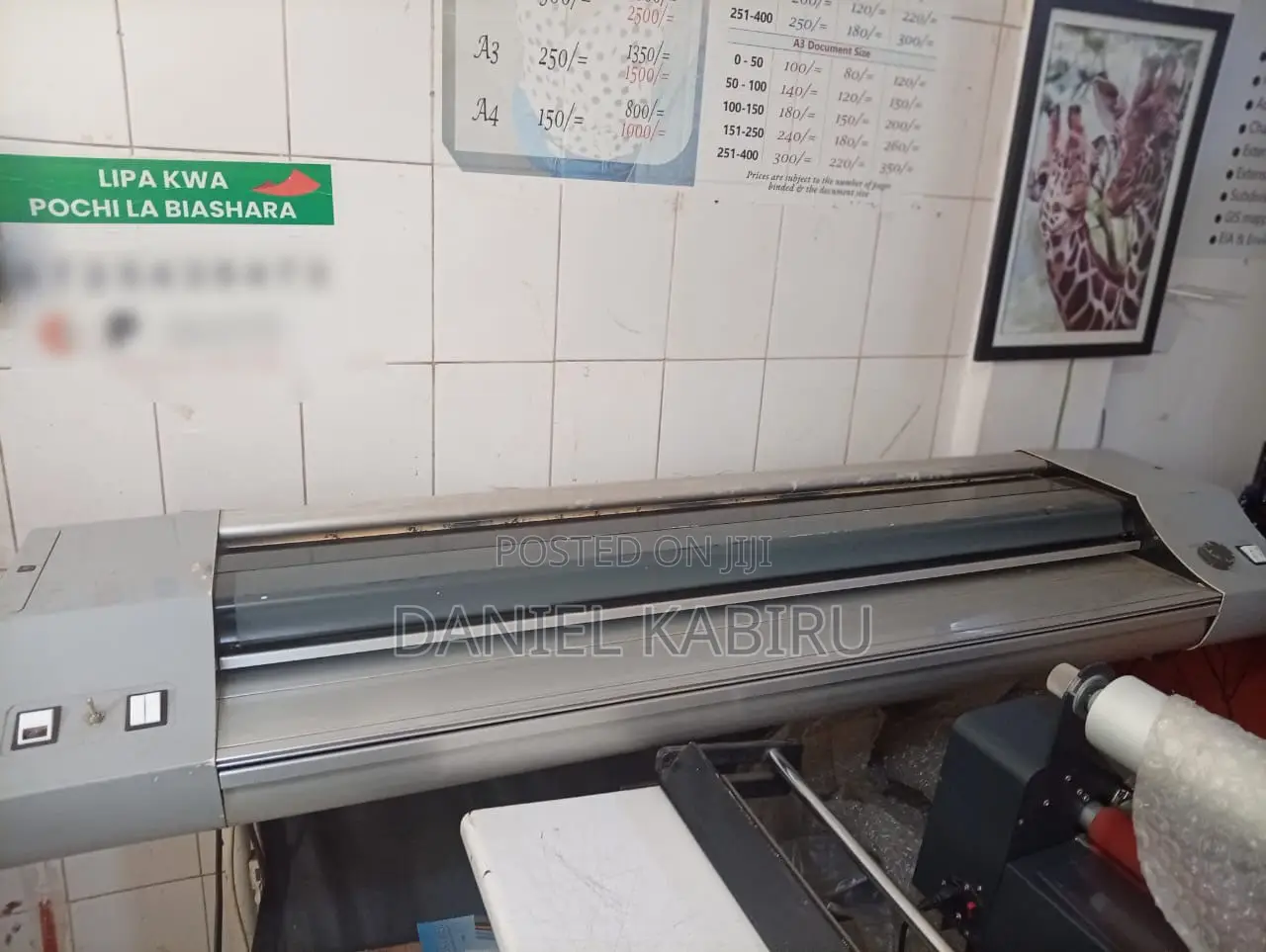 Ammoniah Diazoh Printer for Parts