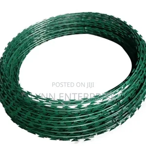 Galvanised Green 10m Razor Wire