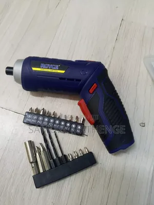 Royce Portable Cordless Screwdriver With Complete Bit Set