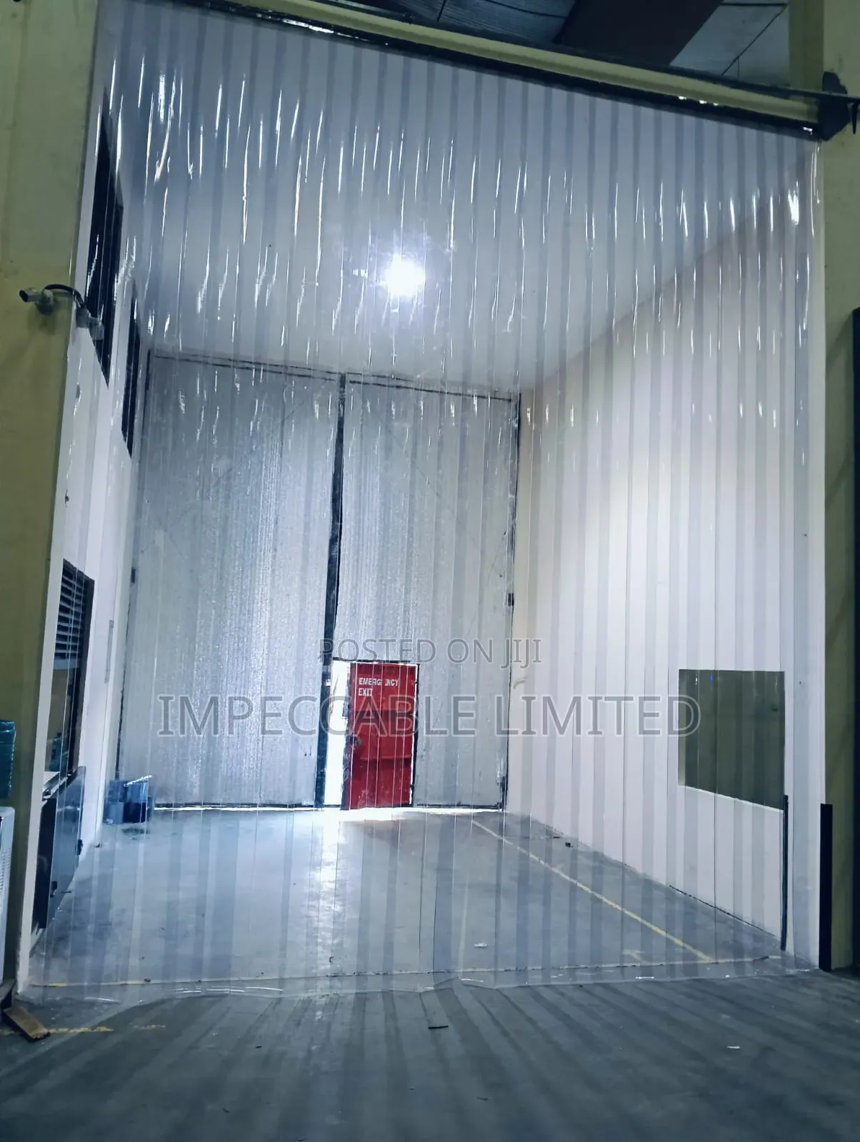 PVC Strip Curtain Installation