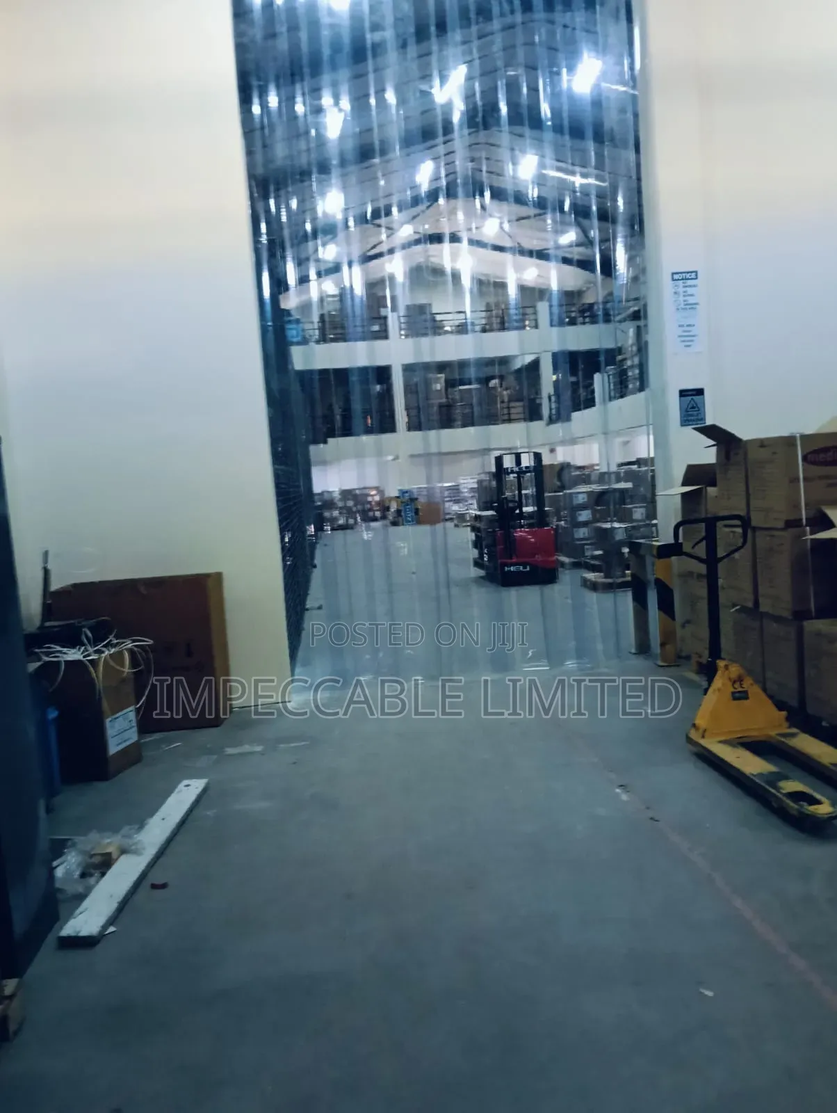 PVC Strip Curtain Installation