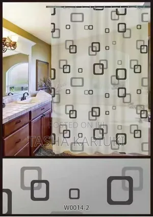 180*200cm Shower Curtains With Hooks *