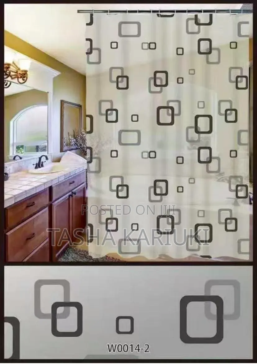 180*200cm Shower Curtains With Hooks *