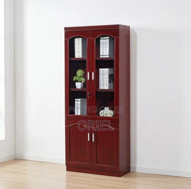 Office Cabinet : Mahogany Office Storage Cabinet - thumbnail 3