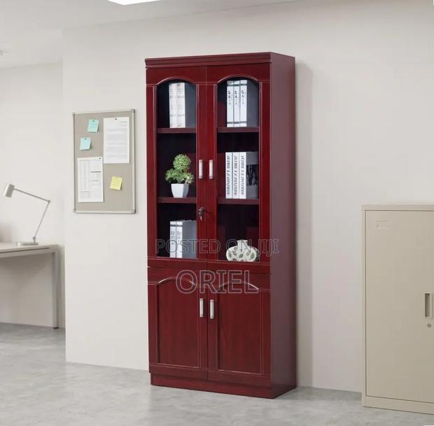 Office Cabinet : Mahogany Office Storage Cabinet - thumbnail 7