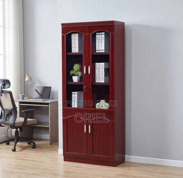 Office Cabinet : Mahogany Office Storage Cabinet - thumbnail 8