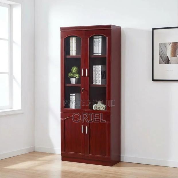 Office Cabinet : Mahogany Office Storage Cabinet - thumbnail 9