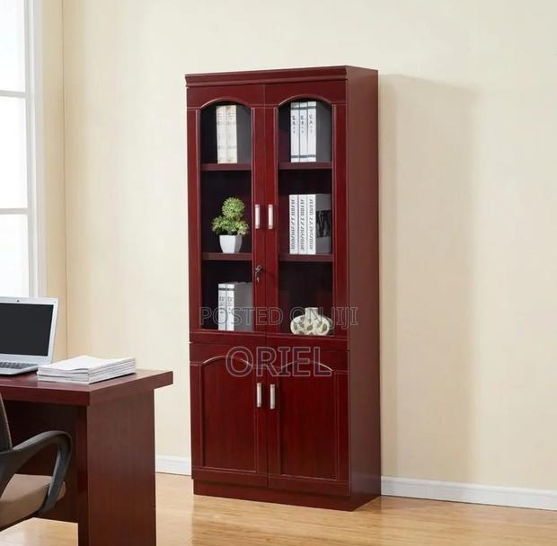 Office Cabinet : Mahogany Office Storage Cabinet - thumbnail 12