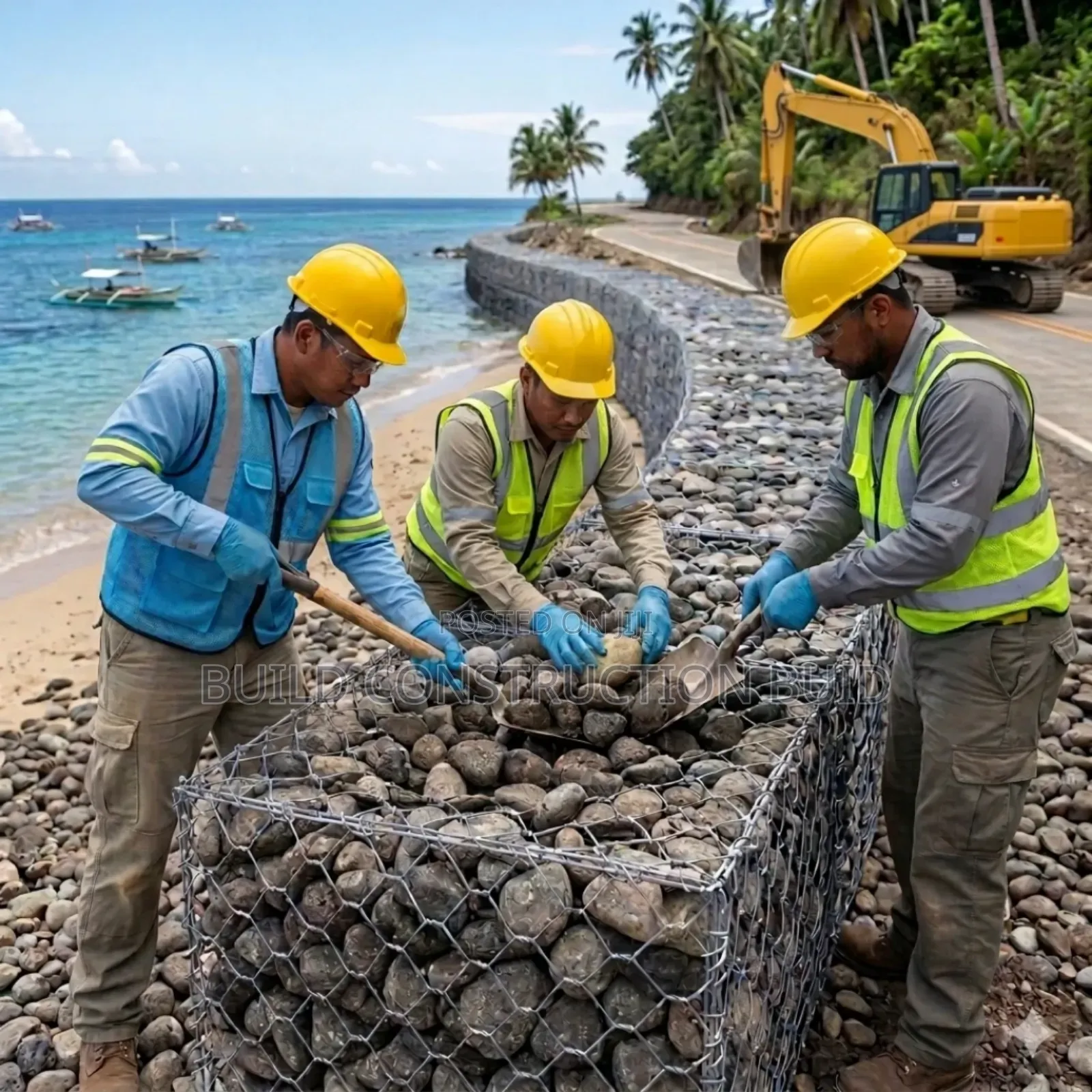 Stone Cage Gabion Boxes 2 × 1× 1..2.4 Wire Diameter