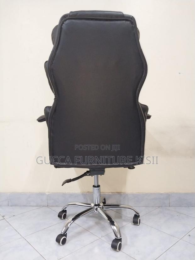 Office Chair; Black Butterfly Leather Office Chair - thumbnail 14