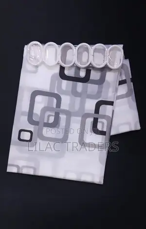 Waterproof Shower Curtain With Hooks