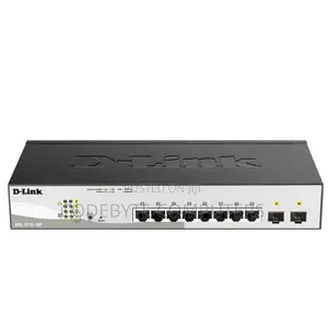 D-Link 8 Port PoE Gigabit Smart Managed Switch – DGS-F1100-10PS-E/B