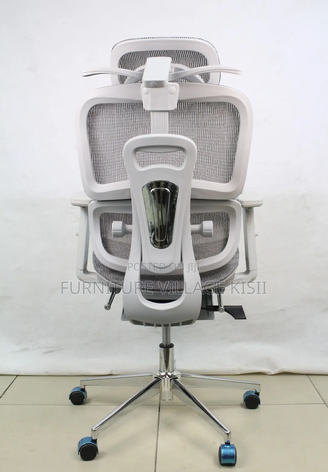 Office Chair: Orthopedic Mesh Chair With Footrest