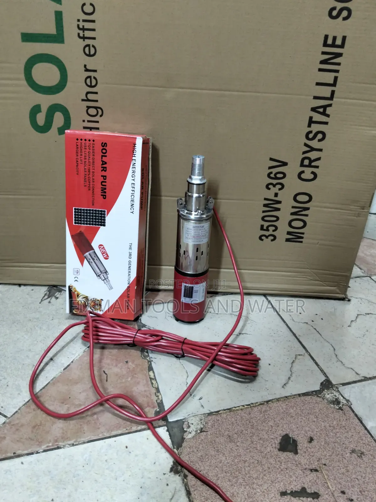 Solar Water Pump 250Watts With Solar Panel 350 Watts and Cable Se