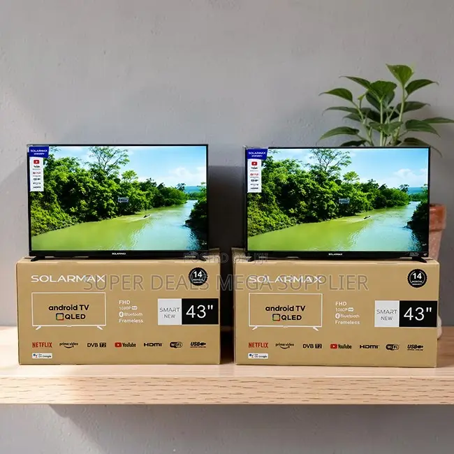 Low Prices Solarmax 43 Inch Smart Android Digital QLED TVs