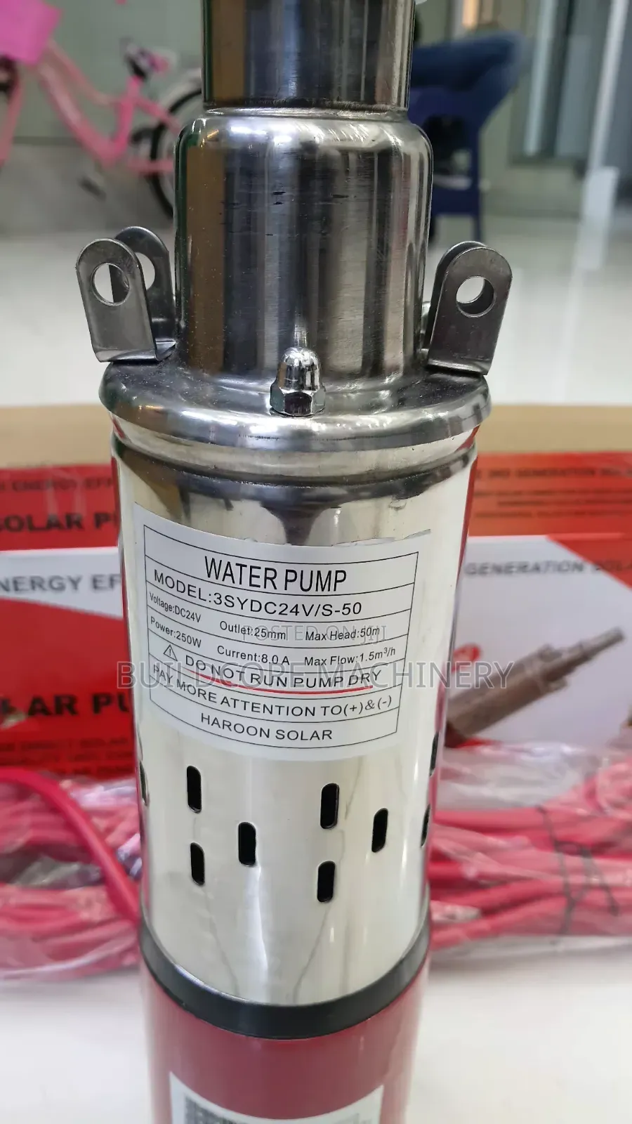 250watts Solar Submersible Water Pump 24v With 50mtr Head Pump