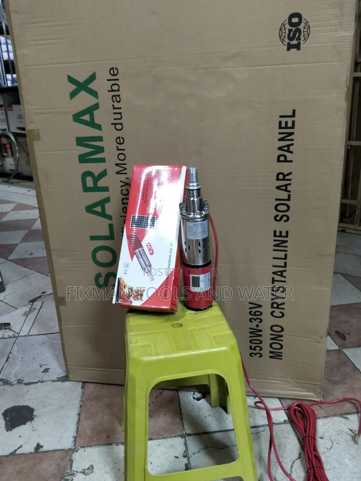Agri-Farming SOLAR PUMP 250W 50M 24v and Solar Panel 350 Watts