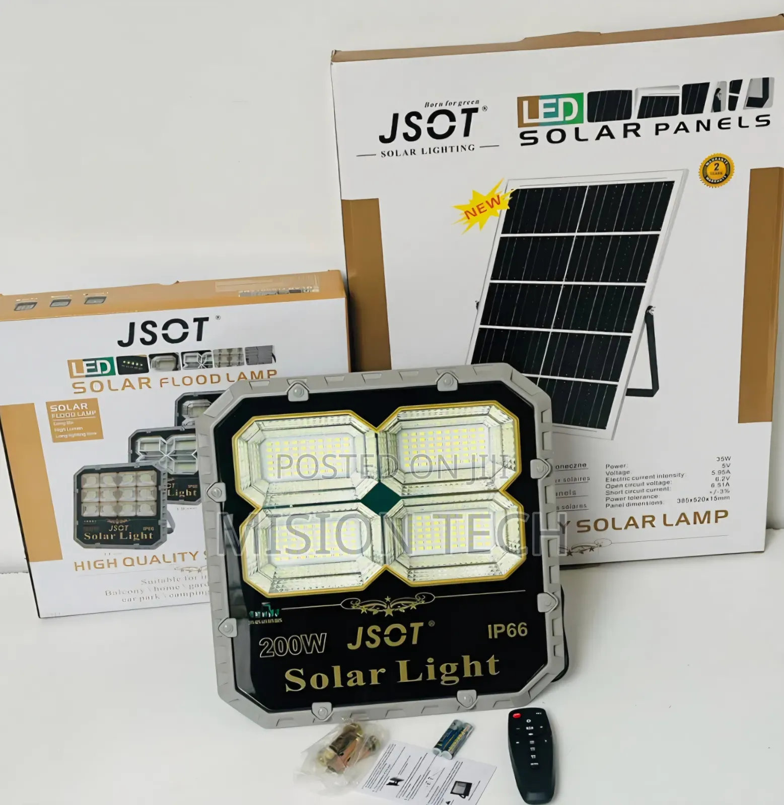 JSOT 200W Solar Flood Light**