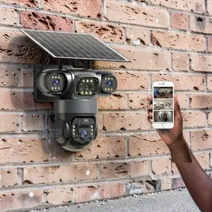 Outdoor Security 20MP Ultra HD 4G PTZ Triple Lens Solar Camera