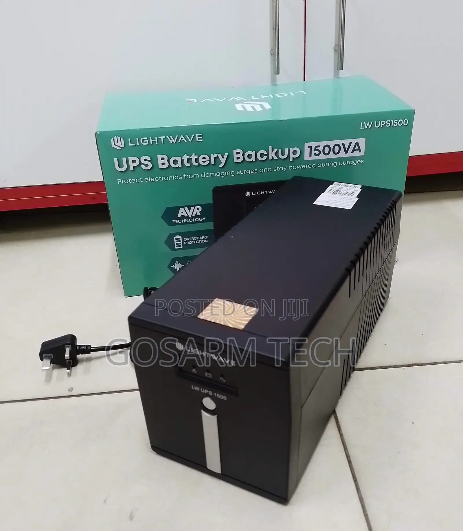 Lightwave 1500VA UPS – Battery Backup With AVR Surge Protection