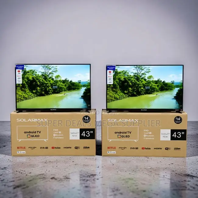 Bulk Prices Solarmax 43 Inch Smart Android Digital QLED TVs