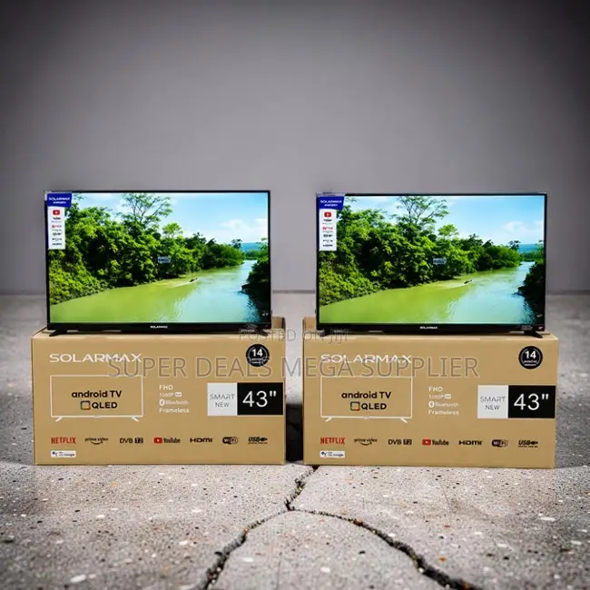 Bulk Prices Solarmax 43 Inch Smart Android Digital QLED TVs