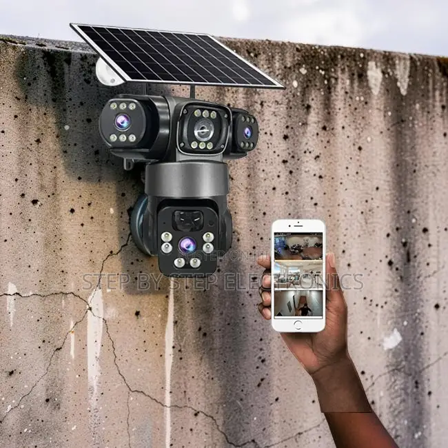 Smart View 20MP Ultra HD 4G PTZ Triple Lens Solar Camera
