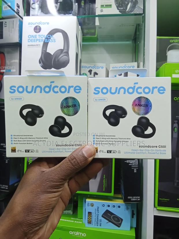 Anker Soundcore C50i Open Ear Clip on Bluetooth Earbuds - thumbnail 2