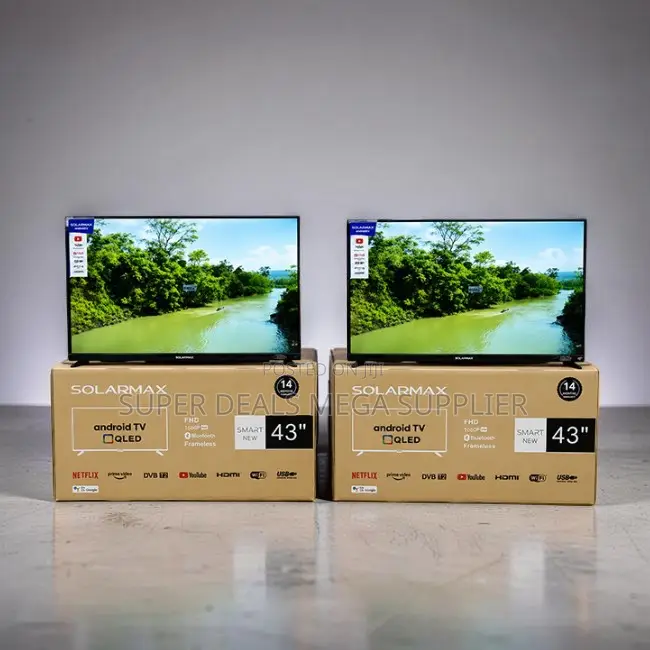 Trade Prices Solarmax 43 Inch Smart Android Digital QLED TVs