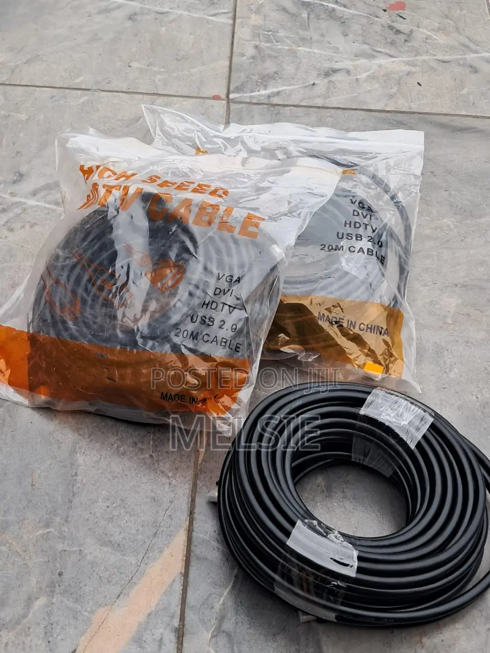 20M HDMI Cable High Speed Full HD Black
