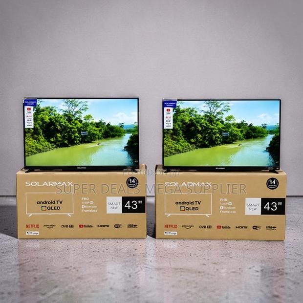 Factory Deals Solarmax 43 Inch Smart Android Digital QLED TVs