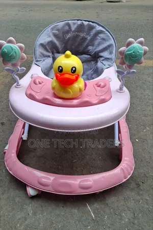 Baby Walker With Musical Toy Tray - Colour Pink
