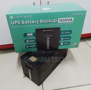 Lightwave 1500VA UPS – 4-Port Power Backup for CCTV PC