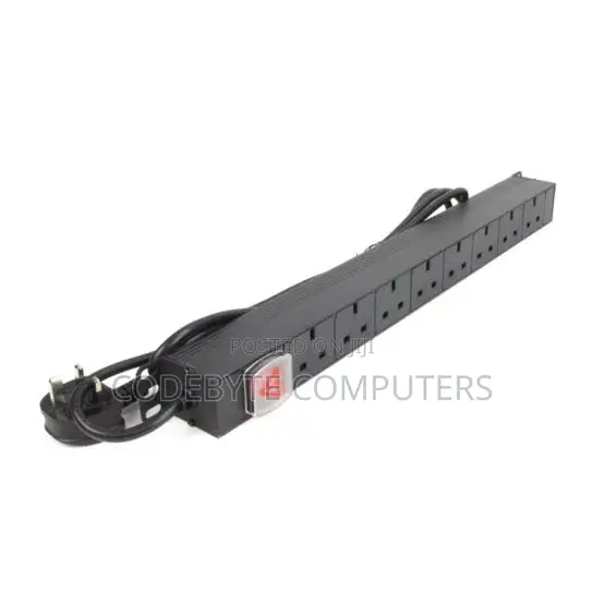 MTN 10-Way Uk Plug PDU Black