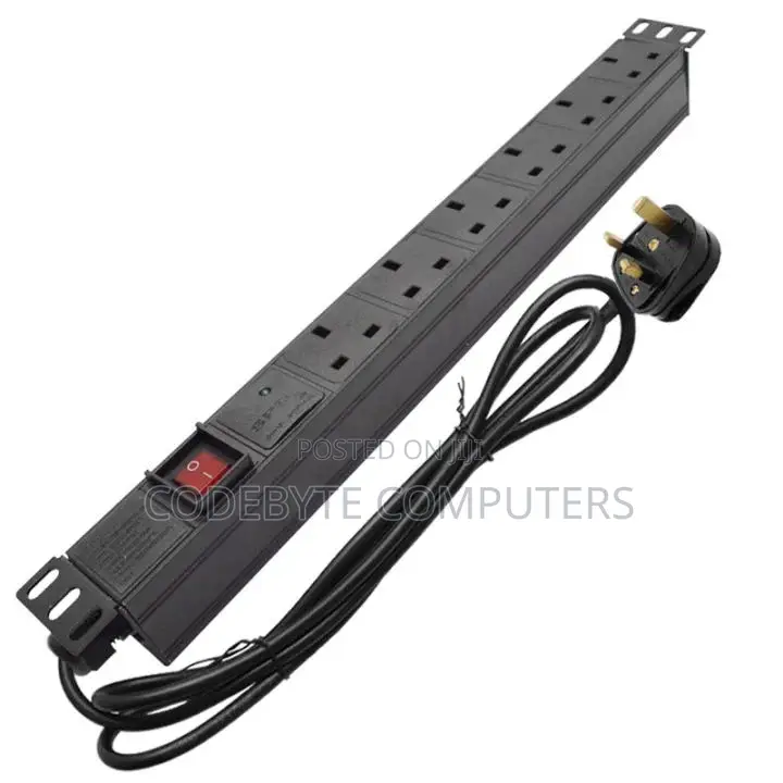 MTN 10-Way Uk Plug PDU Black